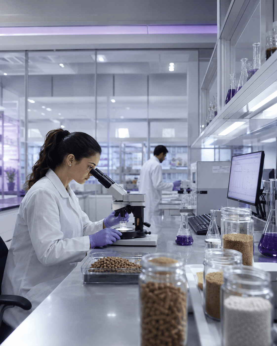 Premium R&D facility visual representing in-house scientific capability